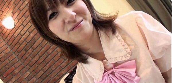  Hiromi has a nice set of tits that she enjoys having squeezed while she rides a